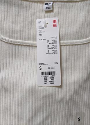 Футболка uniqlo с квадратным вырезом3 фото