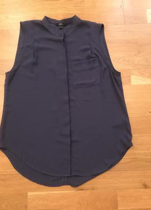 Шикарна блузка класична без рукавів