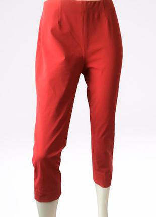 Стрейчевые зауженные укороченные красивые брюки бренда raffaello rossi, германия2 фото