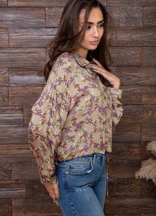 Блуза женская цвет темно-оливковый3 фото