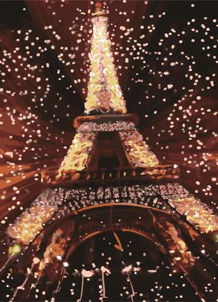 Картина по номерам лавка чудес ночная эйфория париж эйфелева башня
