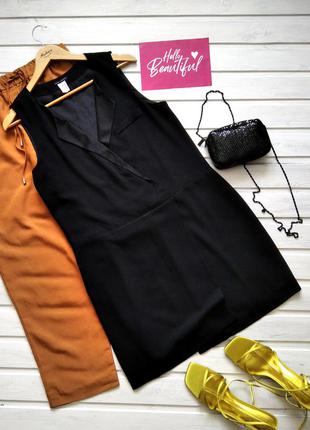 Черное коктейльное платье-жилет, маленькое черное платье, платье-тренч