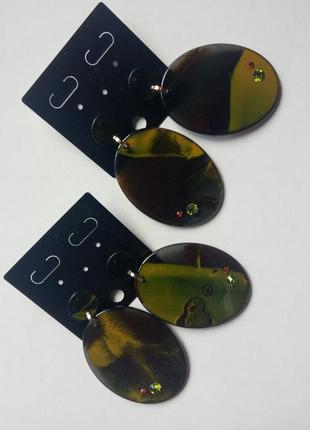 Большие крупные серьги шандельеры mya италия легкие стильные