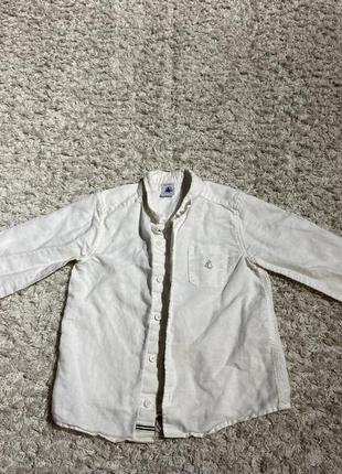 Біла сорочка petit bateu 110см