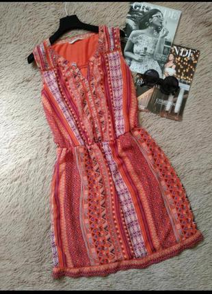 Шикарное платье в орнамент/сарафан