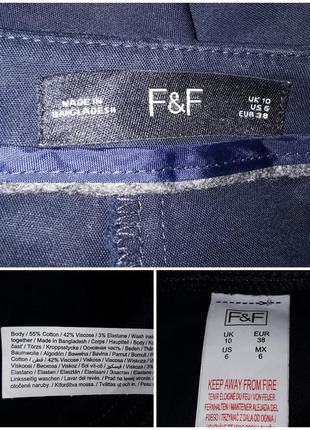 Брюки штаны с лампасами f&f стрейч высокая посадка узкие5 фото
