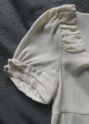 Блуза белая молочного цвета айвори asos сатиновая zara легкая next2 фото