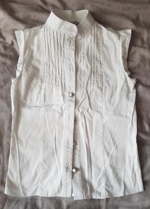 Школьная блузка, короткий и длинные рукав4 фото