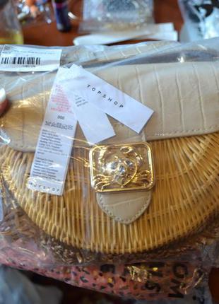 Сумочка   декор краб под золото! topshop