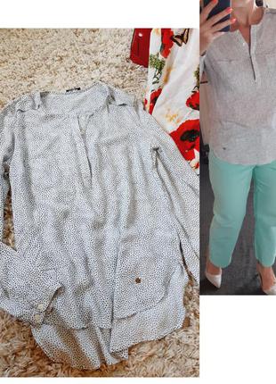 Красивая белая блуза в мелкий горох,paul&kehl, p. 36-38