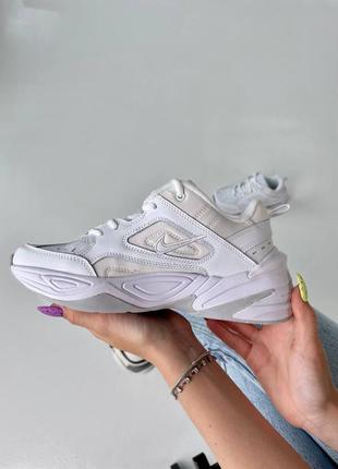 Nike m2k tekno женские кроссовки найк техно белые1 фото