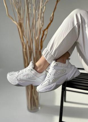 Nike m2k tekno женские кроссовки найк техно белые2 фото