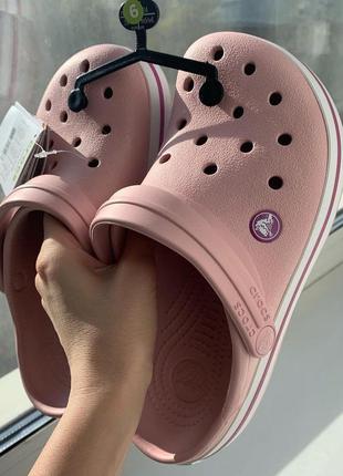 Шлепки сабо крокс крокбенд crocs crocband pear3 фото