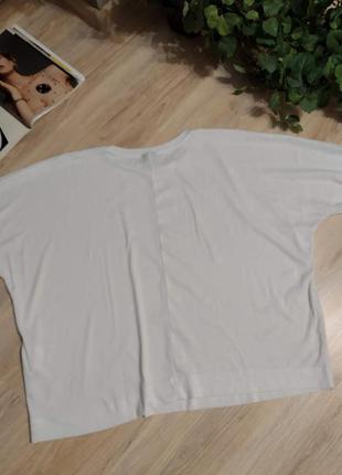 Вільна легка біла блузка сорочка кофточка9 фото