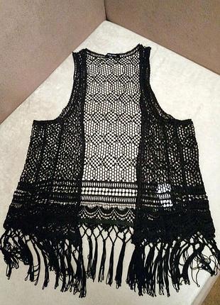 В'язана жилетка кардиган