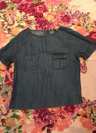 Джинсовая блуза topshop