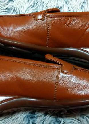 Туфли из натуральной кожи рыжие италия7 фото