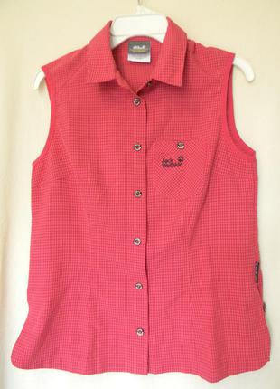 Блузка рубашка безрукавка jack wolfskin р.s