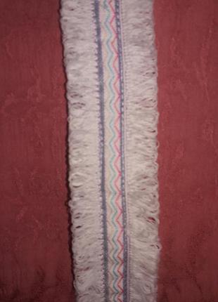 Удлиненная льняная блуза, туника лососевого цвета, color block (франция)4 фото