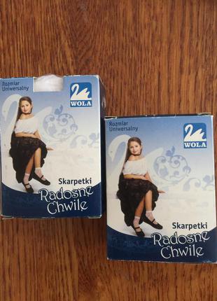 Святкові дитячі шкарпетки wola, польща