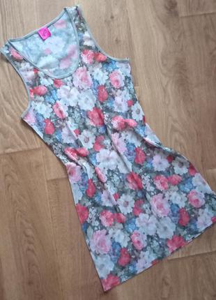 Платье пляжное casual george туника на купальник, парео пляжный сарафан, туника пляжная