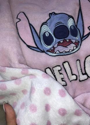 Домашня махрова флісова кофта disney піжамна стіч stich10 фото