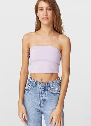Лавандовый топ stradivarius