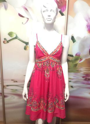 New look 44р нарядное платье из хлопка2 фото