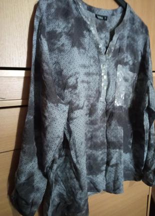 Брендовая рубашка блуза из вискозы1 фото