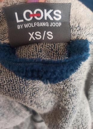 Шикарний подарунок махровий велюровий чоловічий халат looks by wolfgang joop німеччина xs-s6 фото