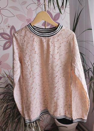 Нежный джемпер реглан свитшот