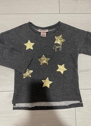 Свитшот juicy couture 3 года. новый на флисе. оригинал