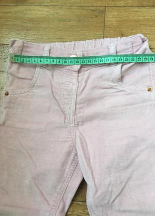 Вельветовые штаныtu на девочку 2-3 года хлопок вышивка5 фото