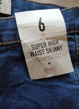 Новые super high waist skinny denimco р. 62 фото