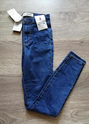 Нові super high waist skinny denimco р. 6
(xs)