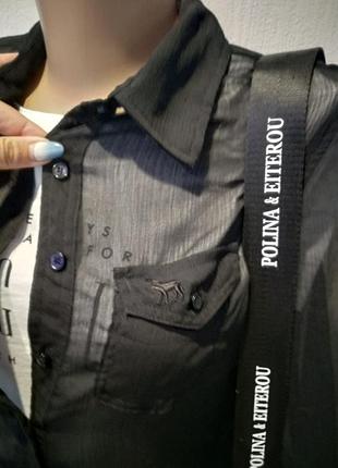 Шикарная лёгкая прозрачная блузка рубашка кофта