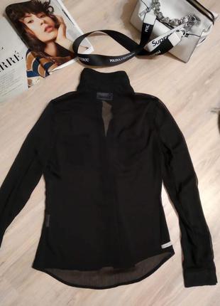 Шикарная лёгкая прозрачная блузка рубашка кофта