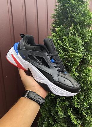 Р.44 кросівки nike m2k tekno (чорно/біло/сині)