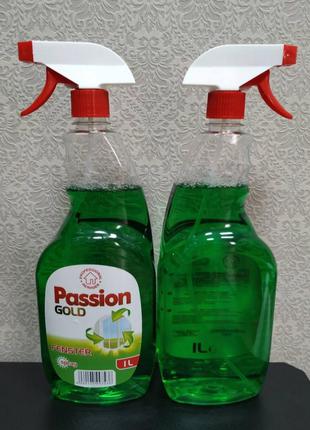 Passion gold fenster спрей для мытья окон зелёное яблоко 1000 ml