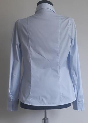 Massimo dutti классическая голубая блузка рубашка2 фото