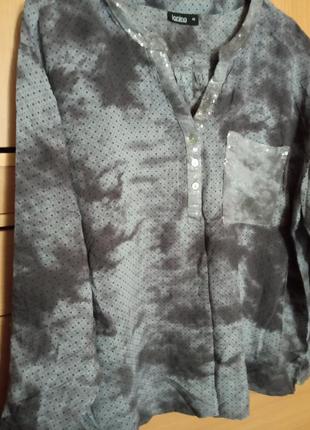 Брендовая рубашка блуза из вискозы4 фото
