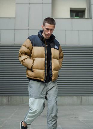 Пуховик куртка tnf 1996 nuptse jacket british khaki x_plr adidas orion blue book