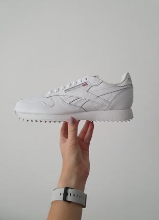 Кросівки reebok classic cl leather ripple dv8670 , кеди, кроссовки10 фото