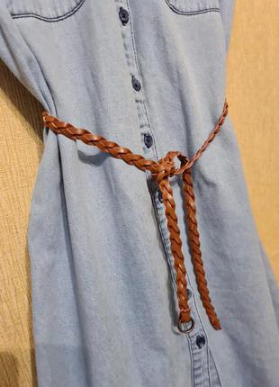 Джинсове плаття-сорочка6 фото