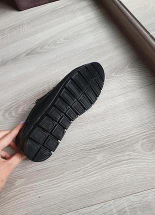 Туфли лоферы черные кожаные турция 36-37р7 фото