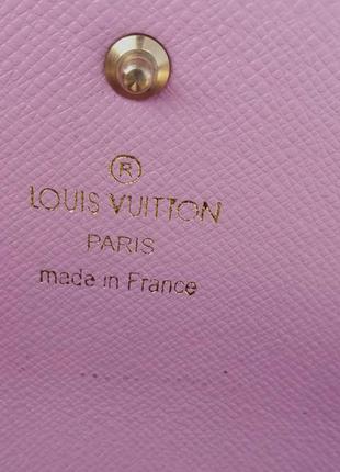 Louis vuitton гаманець жіночий коричневий з рожевим4 фото