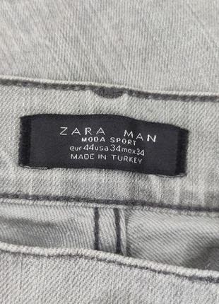 Zara men мужские светлые джинсы.5 фото