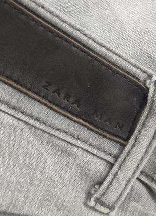 Zara men мужские светлые джинсы.10 фото