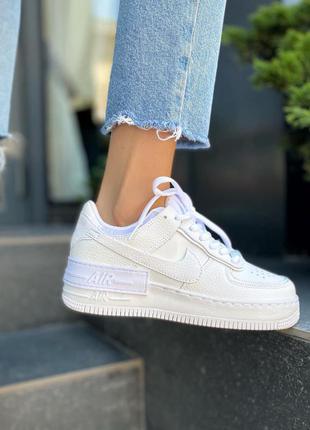 Кросівки nike air force shadow white кроссовки4 фото