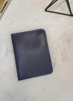 Мужское кожаное портмоне с зажимом stedley ручной работы3 фото